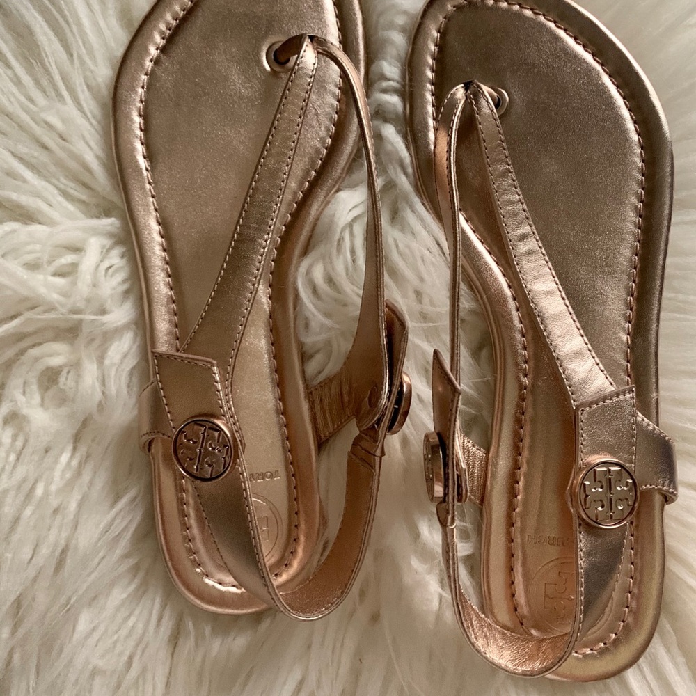Tory Burch Champagne pink sandals - Picture 4 of 8